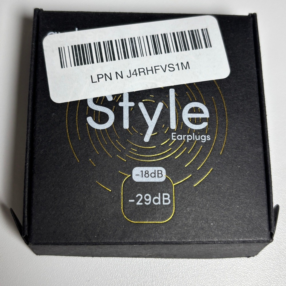 Audree Style Noise Cancelling Earplugs Gold Reusable High Fidelity New‎ Open Box - Picture 2 of 5
